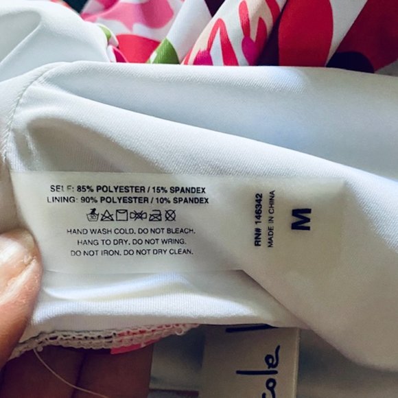 Nicole Miller High Waisted Floral Bikini Bottom - NWT - Picture 6 of 9